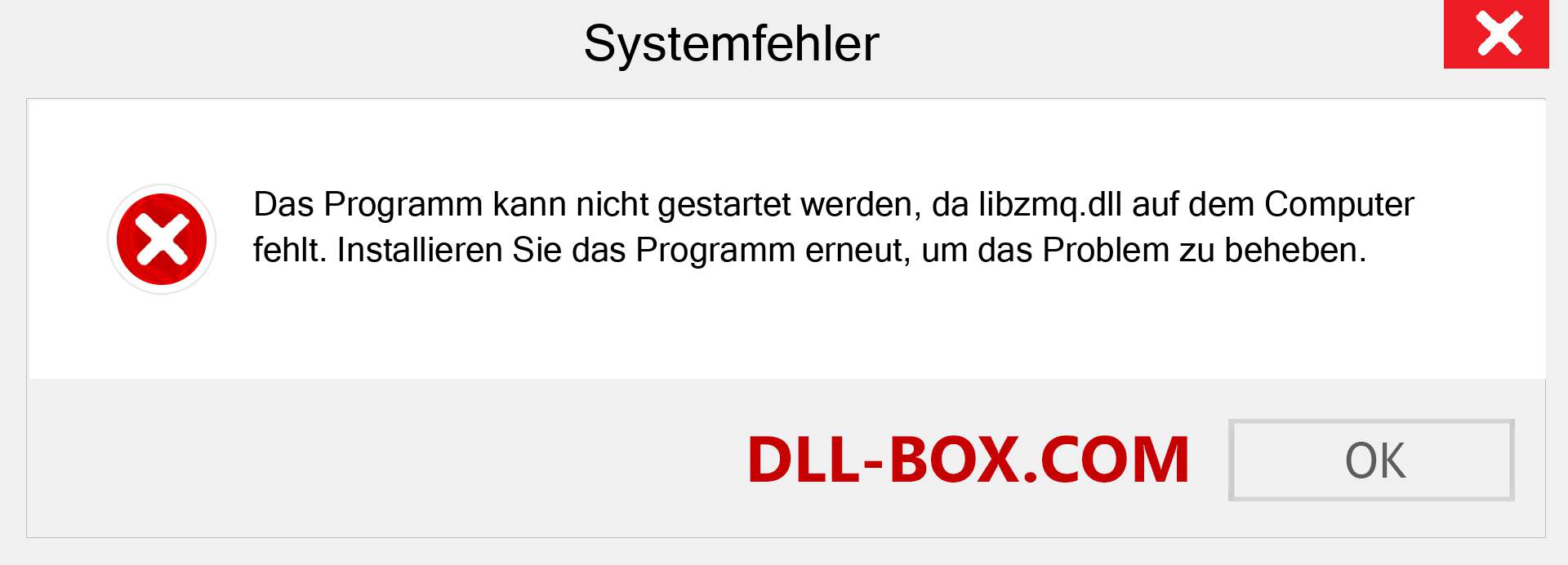 libzmq.dll-Datei fehlt?. Download für Windows 7, 8, 10 - Fix libzmq dll Missing Error unter Windows, Fotos, Bildern